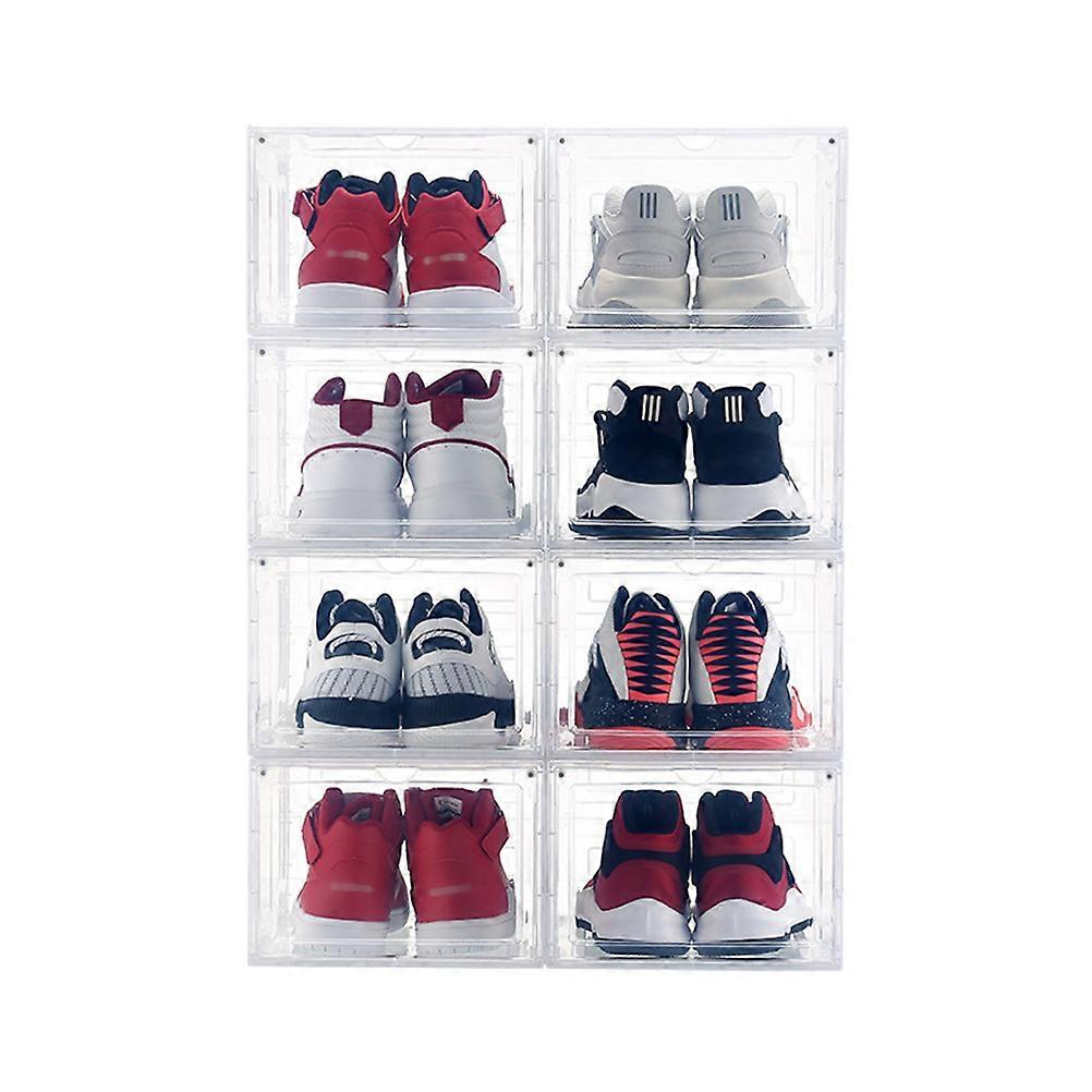 Foldable Shoes Box Rectangular Shape With Magnetic Closure Dustproof Scratchproof Function For Home Storage Boxes 1Pcs