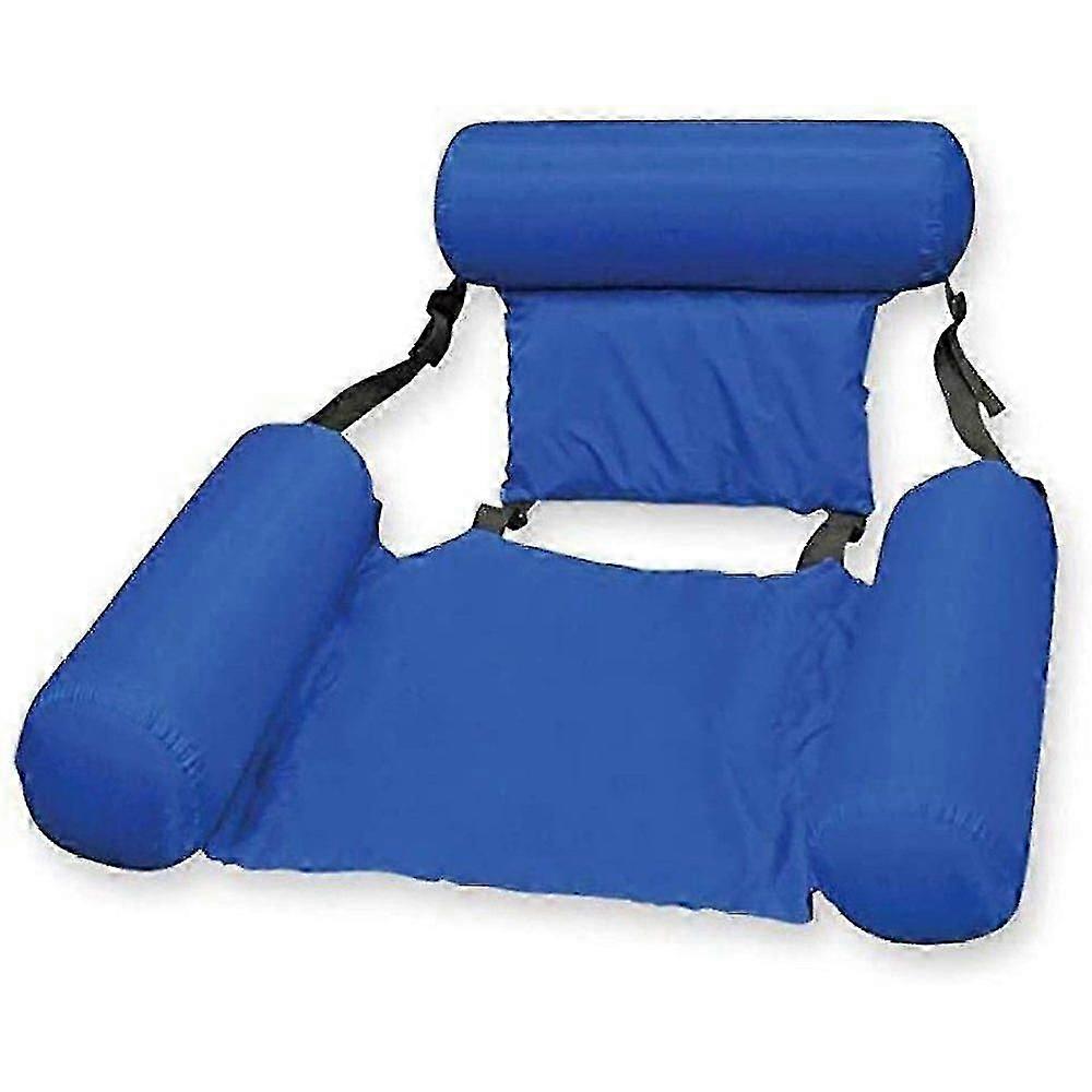Floating Chair Blue Inflatable Water Hammock For Pool Beach
