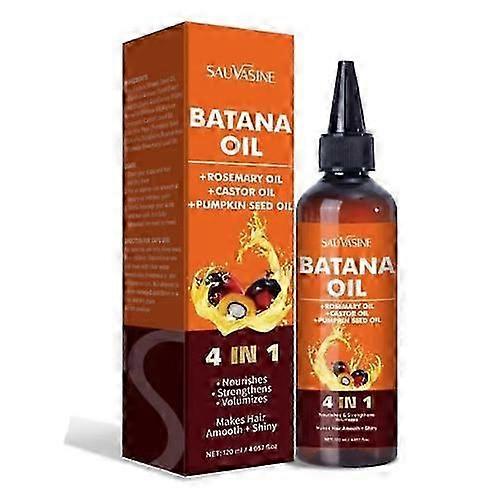 育毛用バタナオイル、4-in-1液体バタナオイル、ローズマリー入り100%オーガニックバタナオイル、パンプキンシードオイル、すべての髪のタイプに対応するヒマシ油