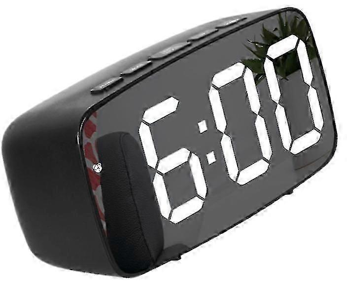 Mirror Alarm Clock LED Electronic Clock Silent Bedside Clock Silent Clock