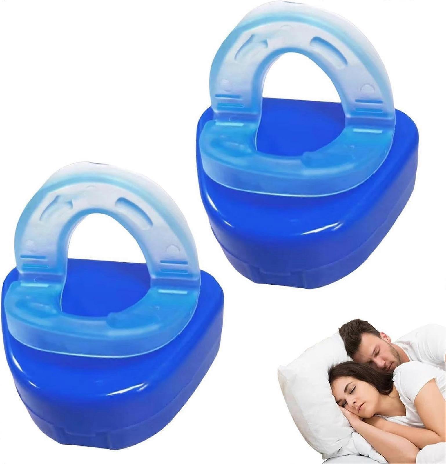 Snoring Stoppers Pack of 2, Reusable Anti-Snoring Splint for Improved Sleep and Breathing, Adjustable for Men and Women