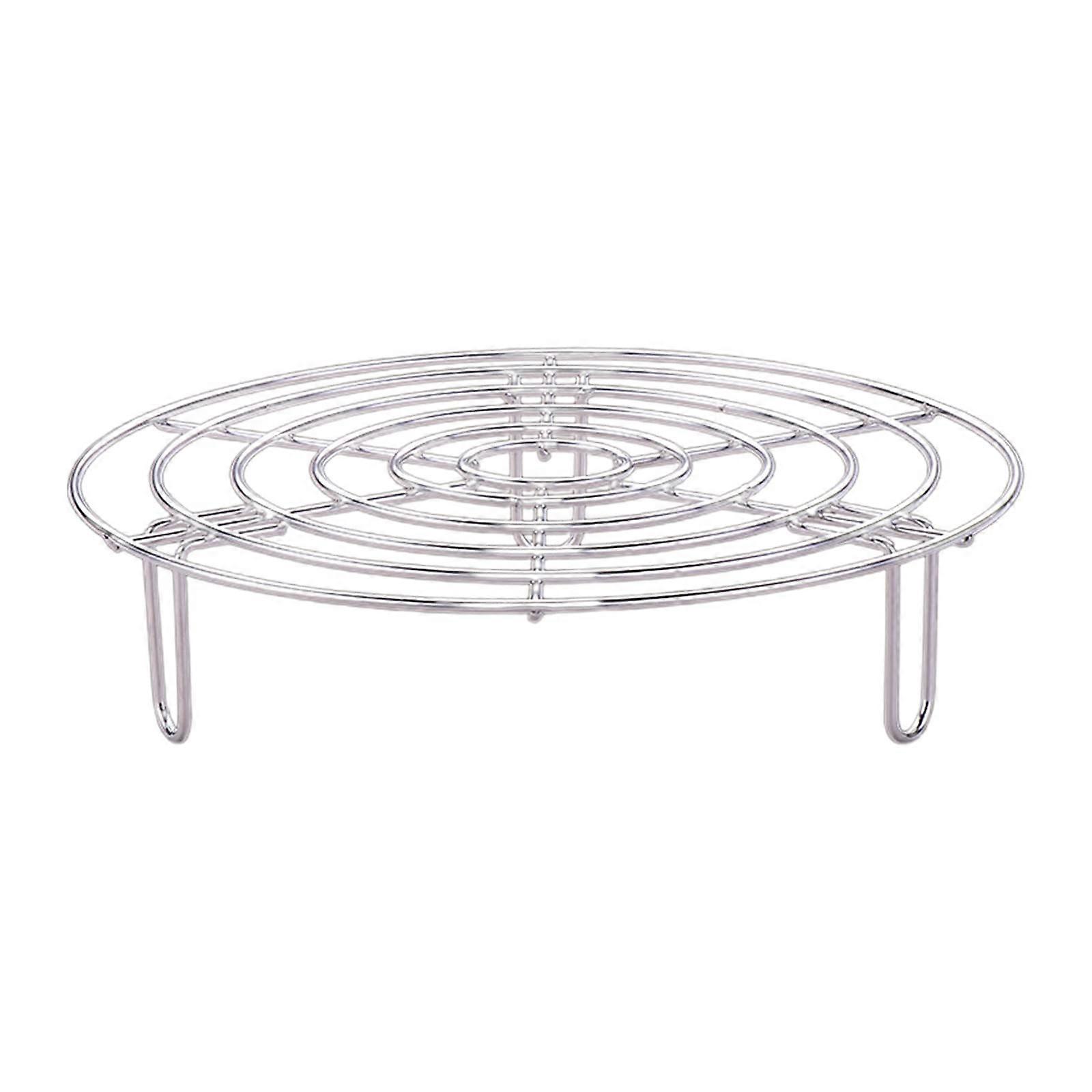Stainless steel steamer for steaming, lifting food in pots, versatile for baking and preserving, 24 cm