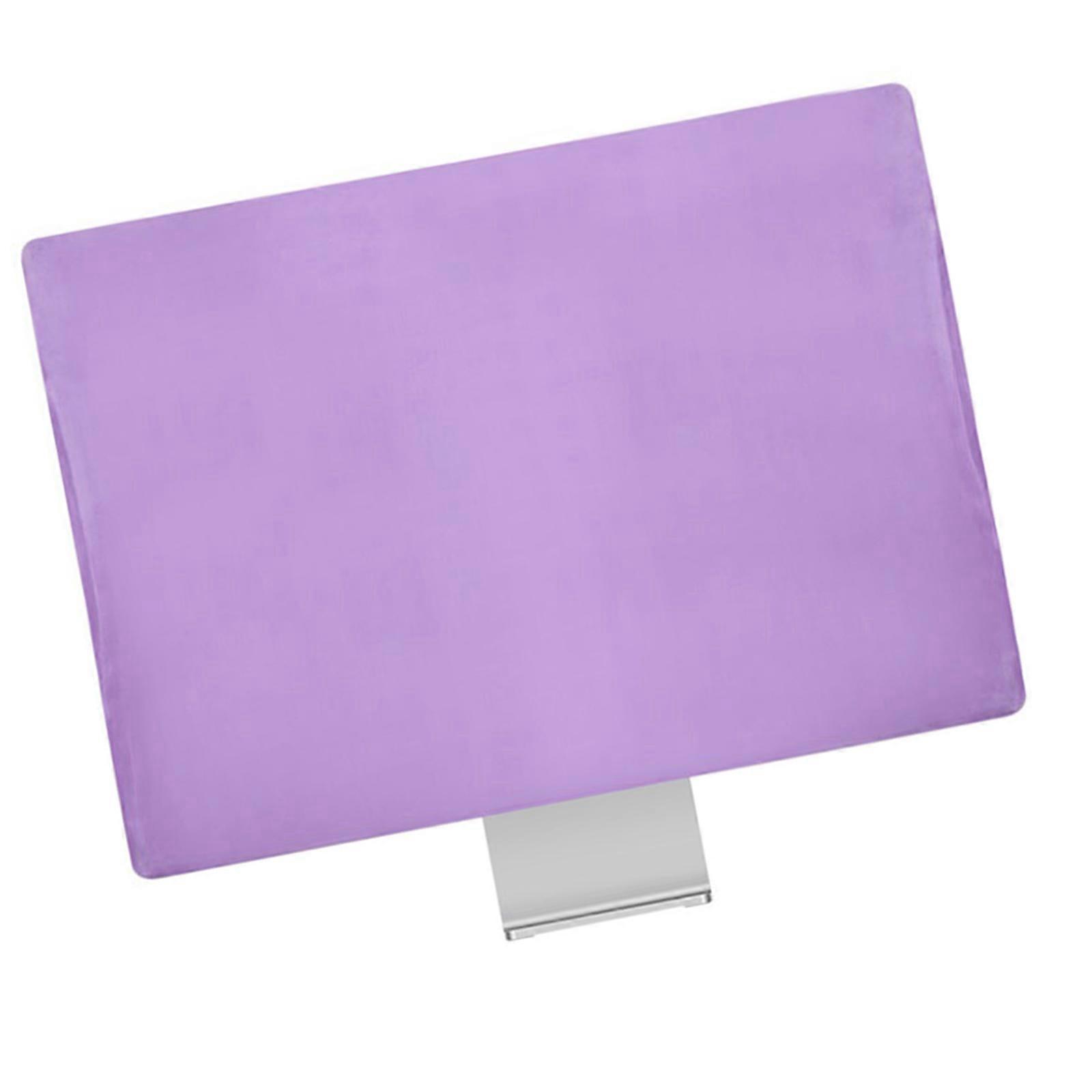 Monitor Staubschutzhülle 24 Zoll Staubdichtes LCD-Panel-Gehäuse Computermonitor-Abdeckhülle Ersatz für 24-Zoll-PC-Desktop Lila
