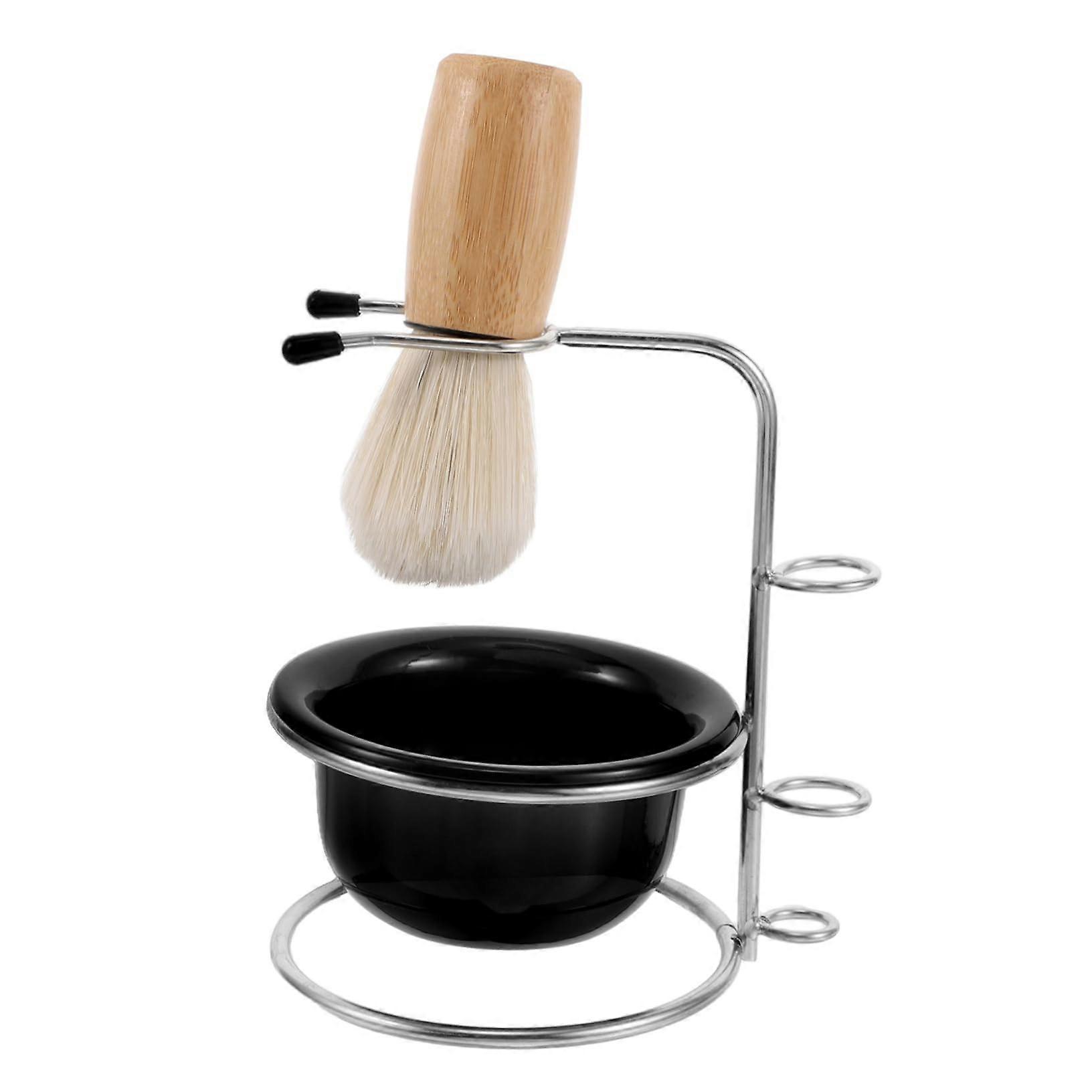 Shaving Set for Men with Soft Nylon Brush and Durable Stand, Wet Shaving Kit for Home, Travel, and Business Trips