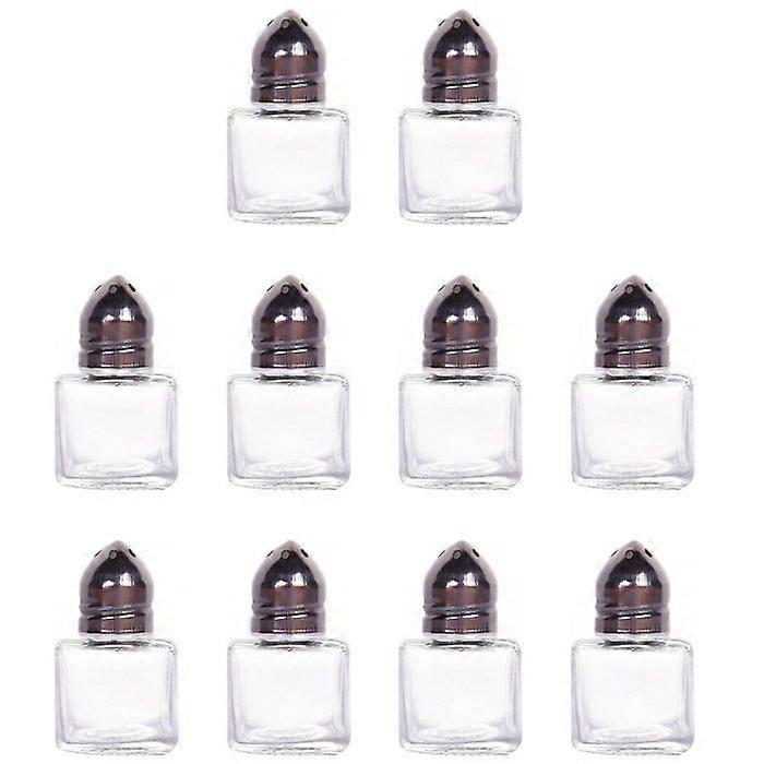 10 Pcs Mini Salt Shakers Multi-Function Condiment Shakers Portable Spice Jars