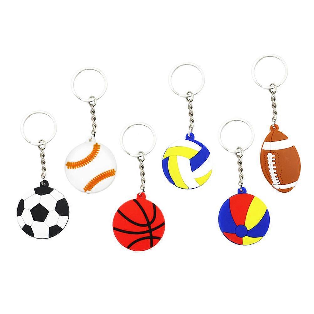 Basketball Keychains Sports Keychain Assorted Color For Sports Fans 30Pcs
