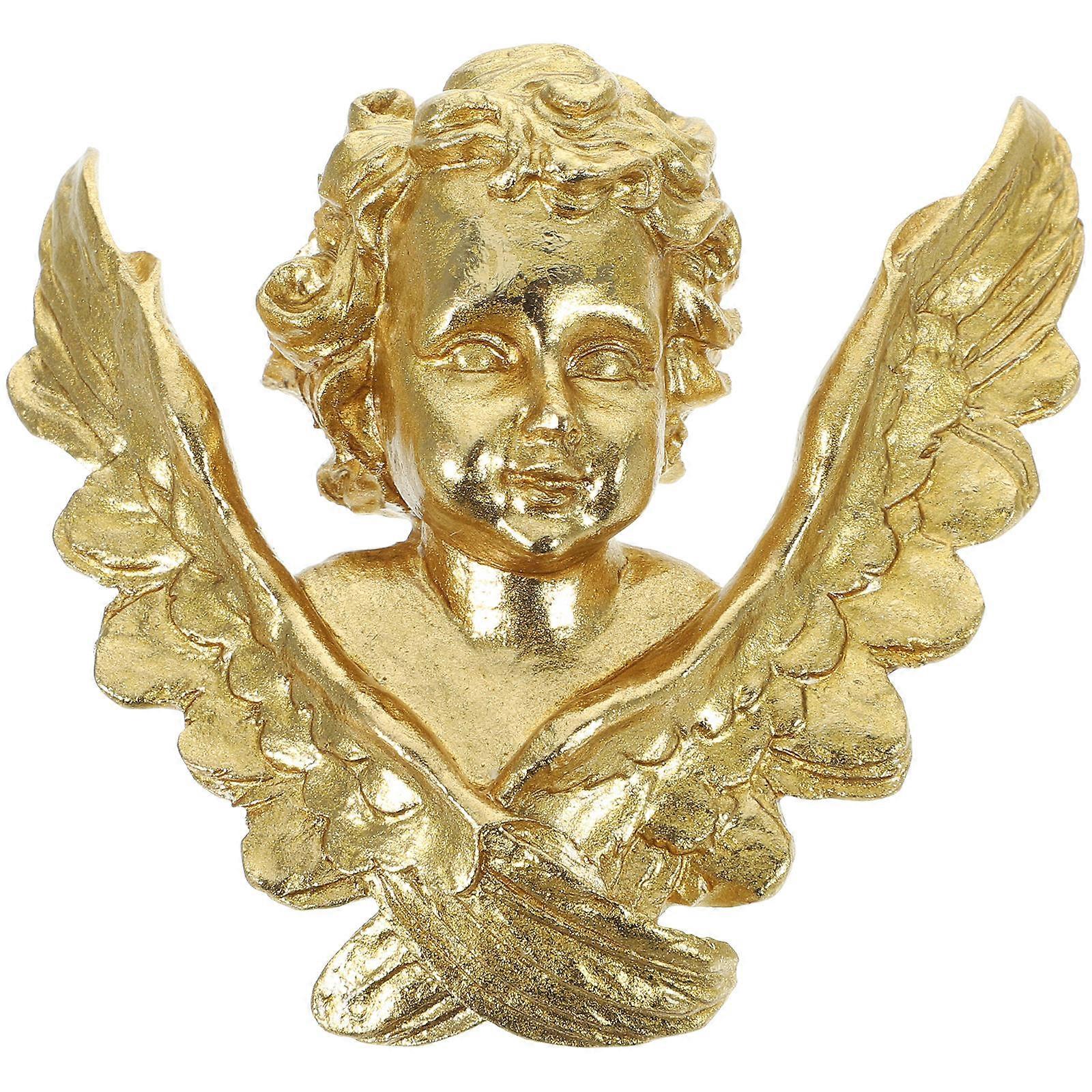 Here's a refined and professional product description based on your input:
**Vintage Resin Angel Statue – Wall Hanging Decoration**
Add a touch