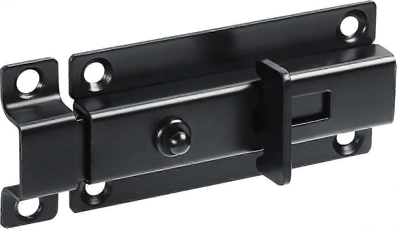 Skjut bult grind spärr, fjäder-automatisk fat bultar spärrar säkerhet dörrlås, grind hårdvara för inre dörr staket toalett lada husdjur dörrar, 4 tum