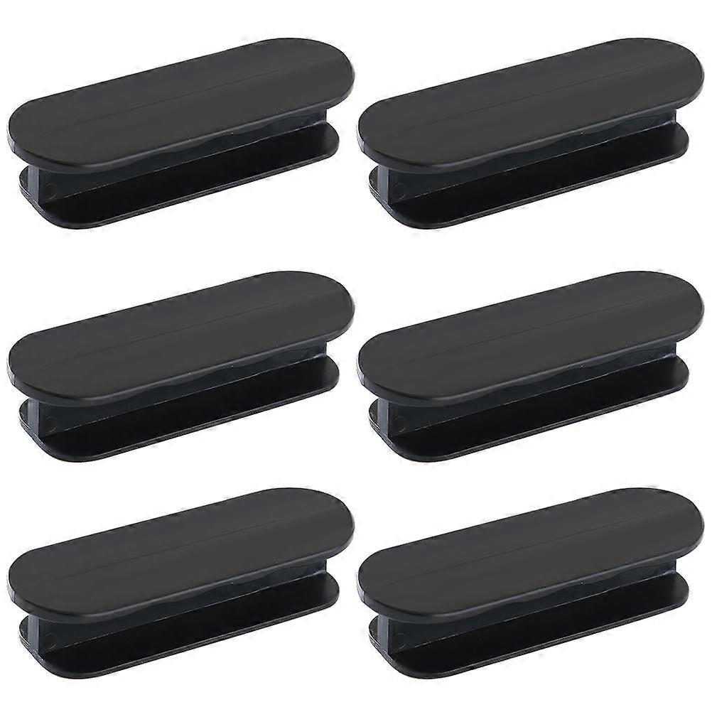 Cabinet Knobs Helper No Punching Curved Design Practical For Drawers Doors Windows ABS Material Double Sided Adhesive 6Pcs