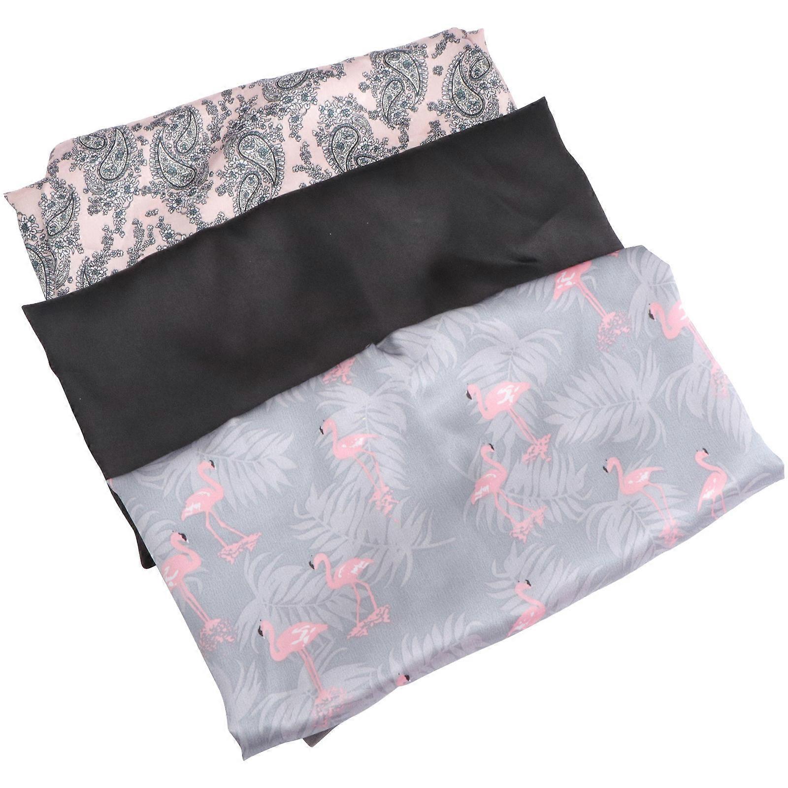 Wide-Brimmed Sleeping Cap for Hair Protection with High Elasticity 3Pcs Set