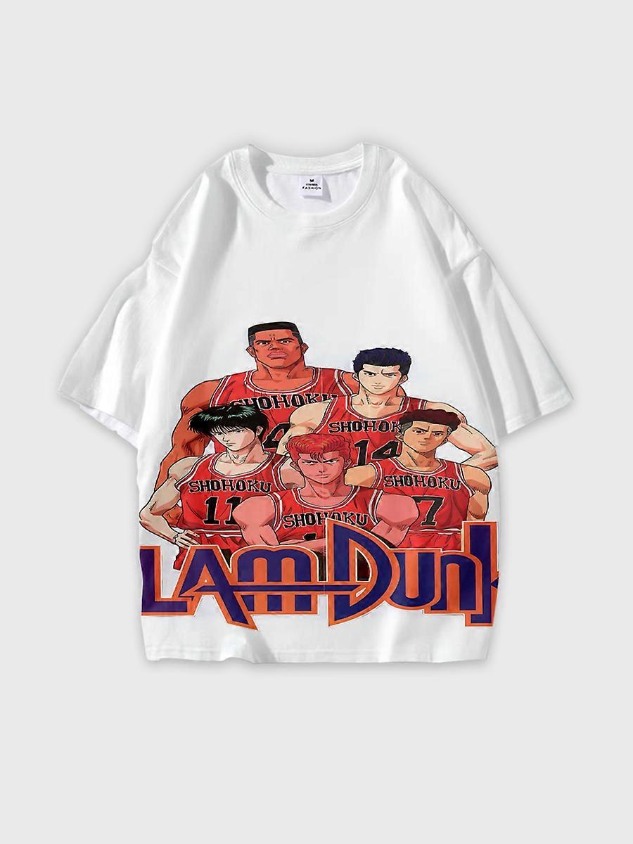 T-shirt round neck Role Pattern loose short sleeve C70