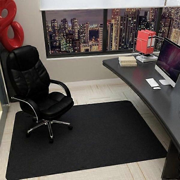 Bürostuhlmatte für Holzboden, Computerstuhlmatte, rutschfeste Schreibtischstuhlmatte, Schutzmatte für Zuhause, Büro, Kohleschwarz, 90×120cm