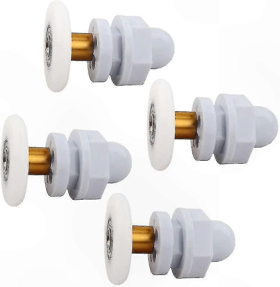 4-Pack 25mm Shower Door Rollers with Smooth-Gliding Wheels for Easy Replacement