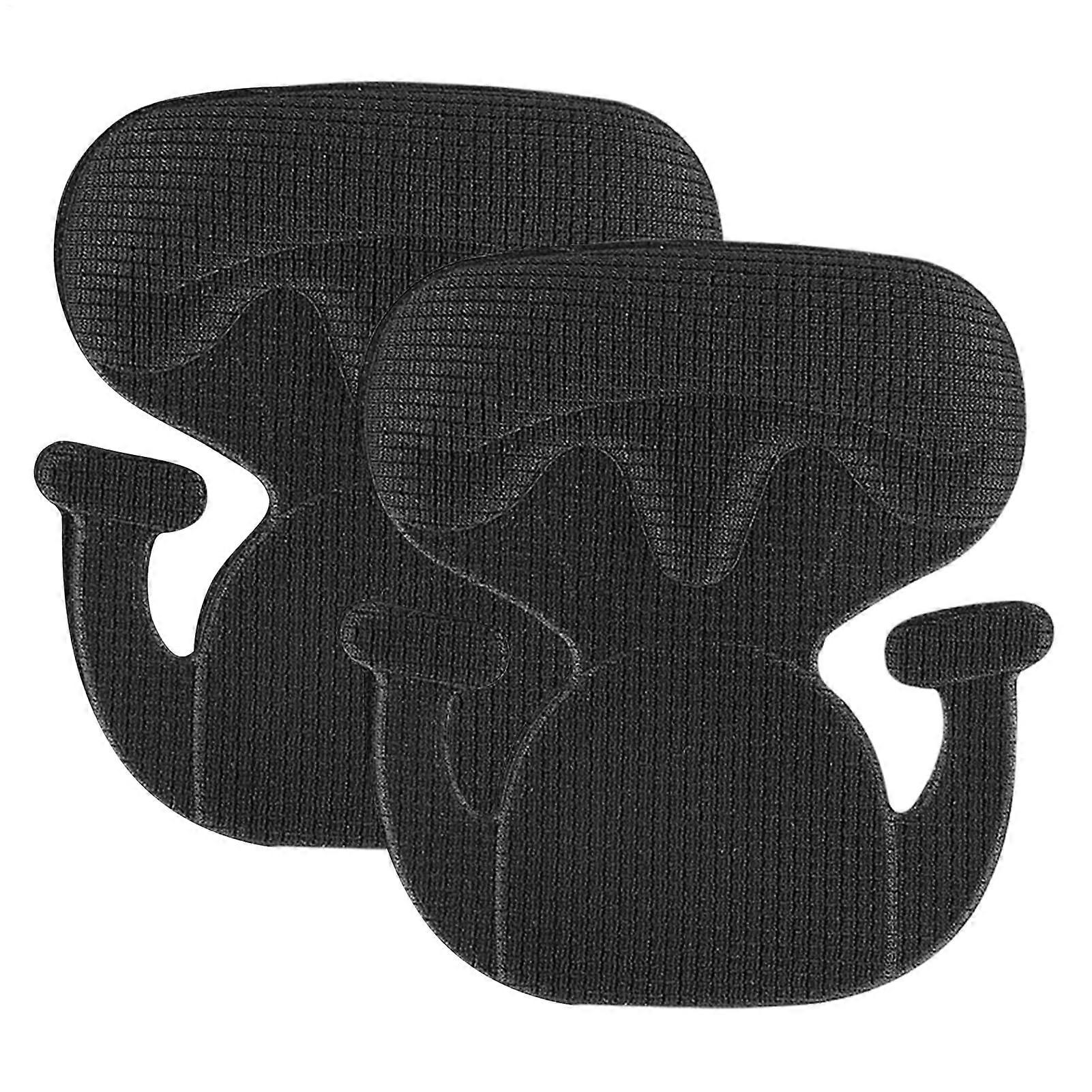 Heel Pads for Shoes 10 x 9.4 cm Soft Foam Non-Slip Inserts for Blisters and Rubbing Compatible with Trainers and Casual Shoes Black