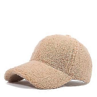 Ciepło-zimowe czapki z daszkiem Teddy-fleece Czapka hip-hopowa ze sztucznej wełny jagnięcej Dla mężczyzn Kobiet NIUNIU