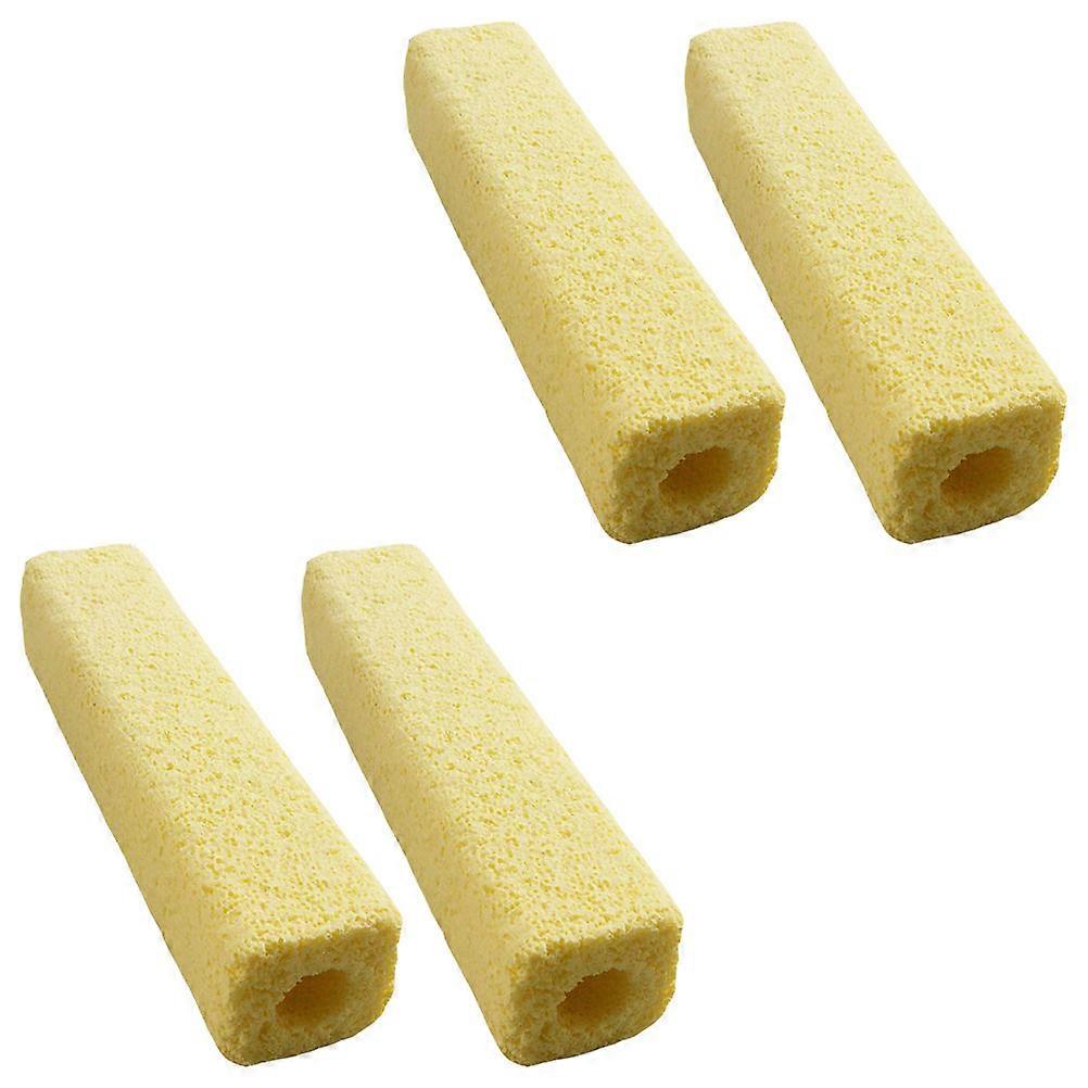 Water Purification Tool 4Pcs Aquatic Filter Yellow Ideal for Fish Owners Freshwater Aquarium with Size 16x3.7cm