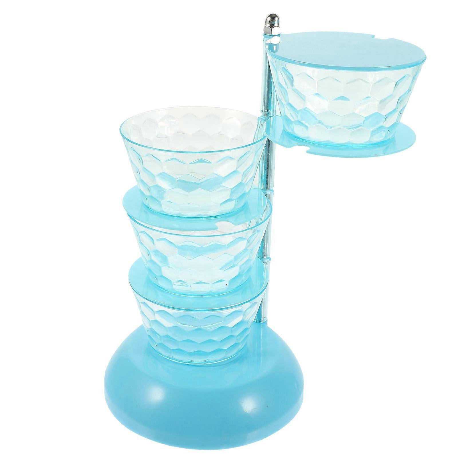Green Multilayer Rotating Spice Rack for Home with Safe PP Material and Transparent Design 7.5 x 4.2 Inches
