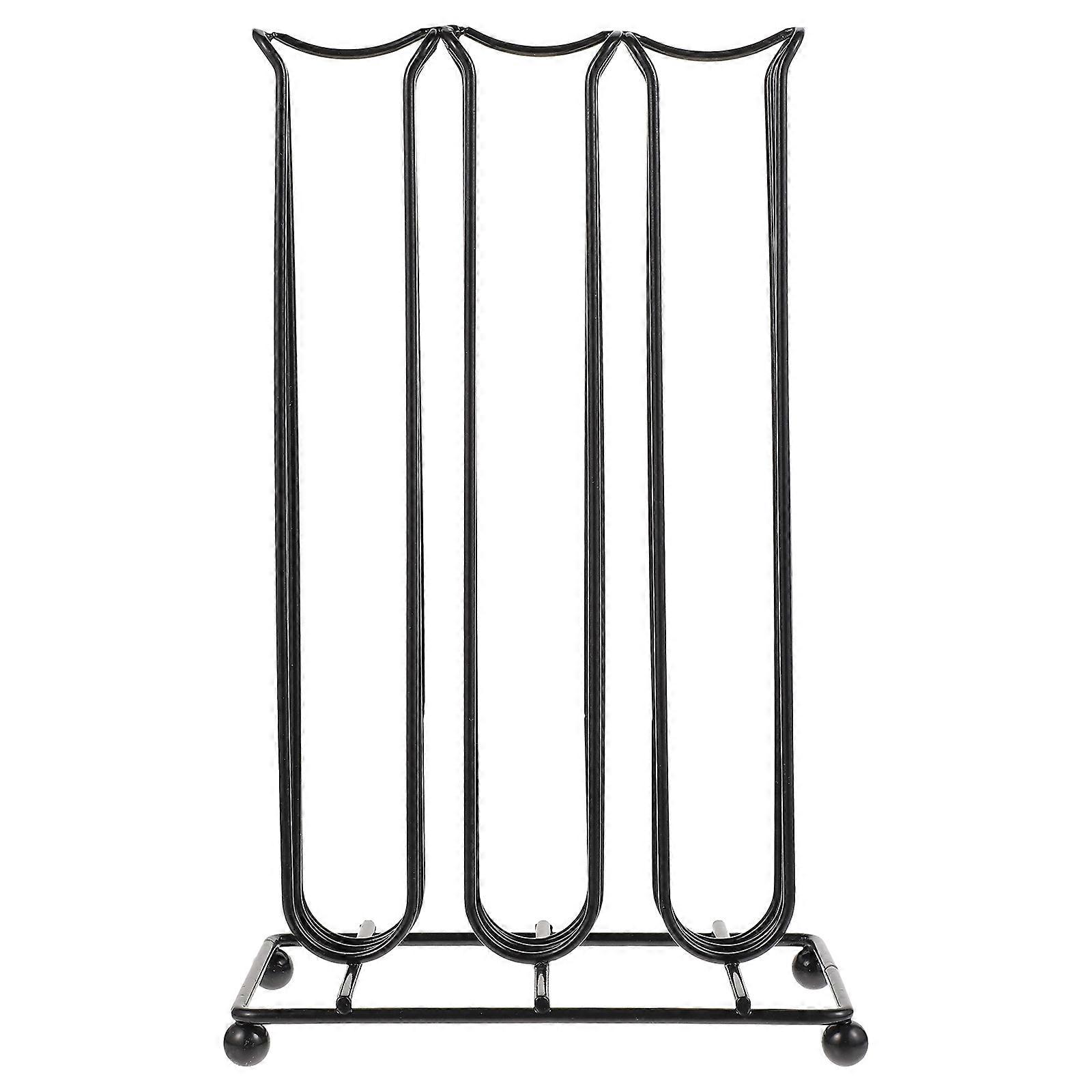 Rack di stoccaggio in ferro nero per capsule di caffè e bustine di tè compatto e 1 pz