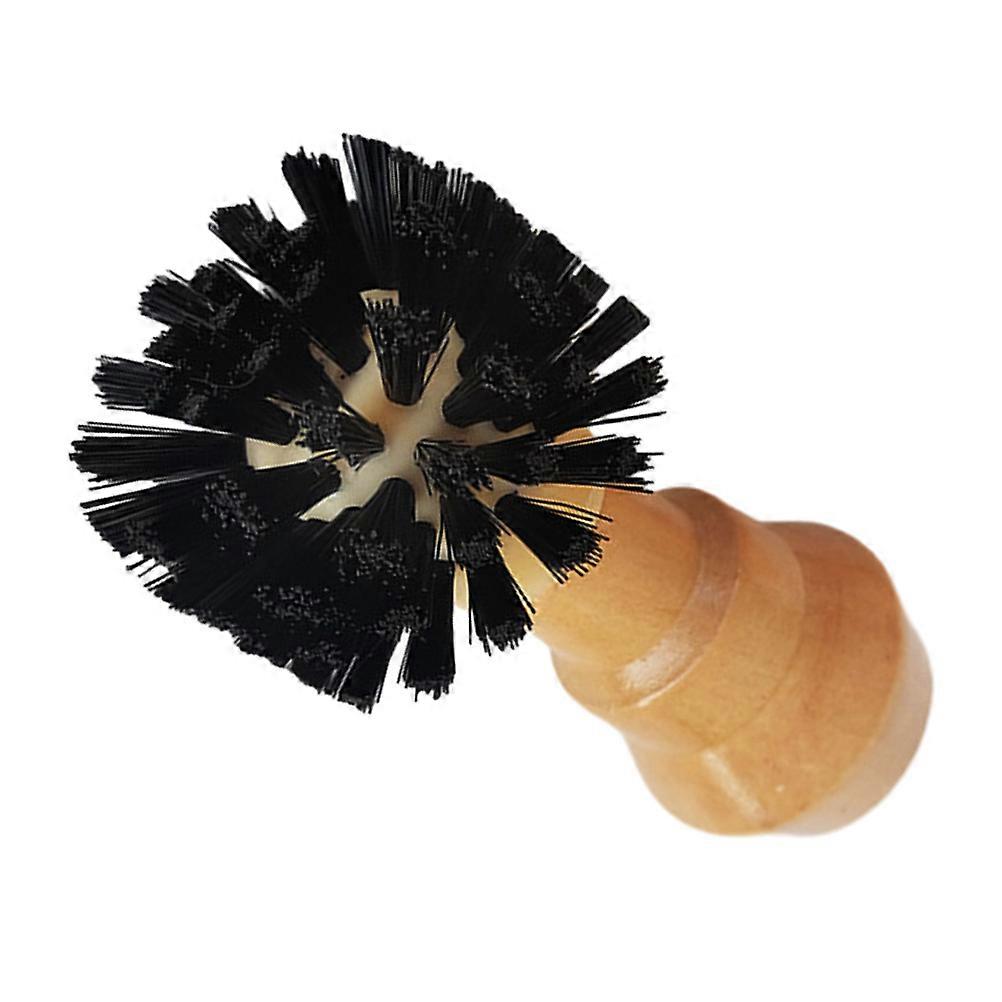 Coffee Cleaning Brush with Wooden Handle and Soft Nylon Bristles for Espresso Machines Multi Color 3.5 inch