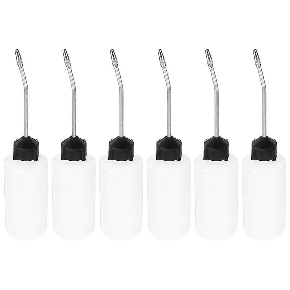 6pcs Sewing Machine Oil Bottles with Precision Oiler Dispenser and Extended Spout for Accurate Lubrication in DIY Crafts and Industrial Machines