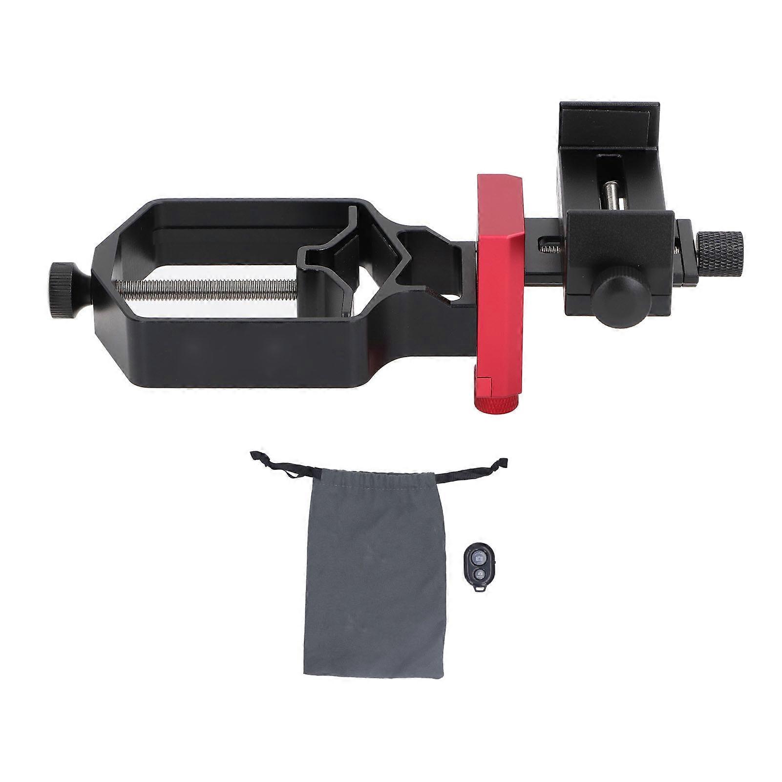 Universal Phone Scope Digiscoping Adapter 3 Axis Phone to Telescope Holder for Spotting Scope Monocular Binos Fits Phone Camera 2.4in Eyepiece