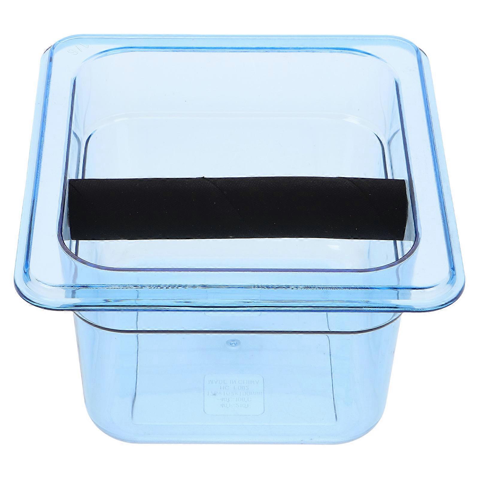 Waste Bin Espresso Non Slip Base For Espresso Machine 17.50X16.20X10.00CM Sky Blue 1Pack
