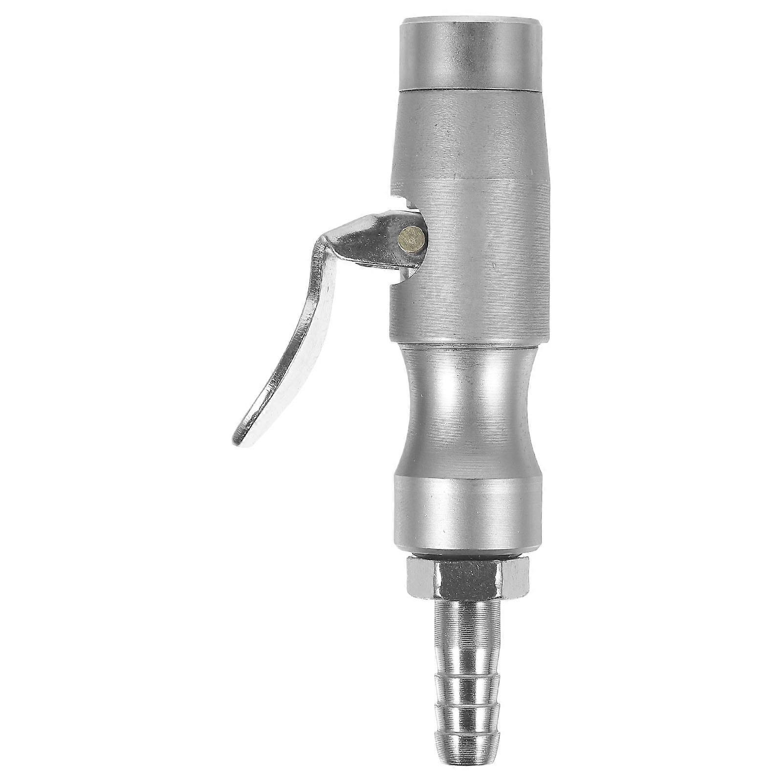 Self-locking Air Chuck for Tire Inflation Copper and Steel Portable Lightweight Silver