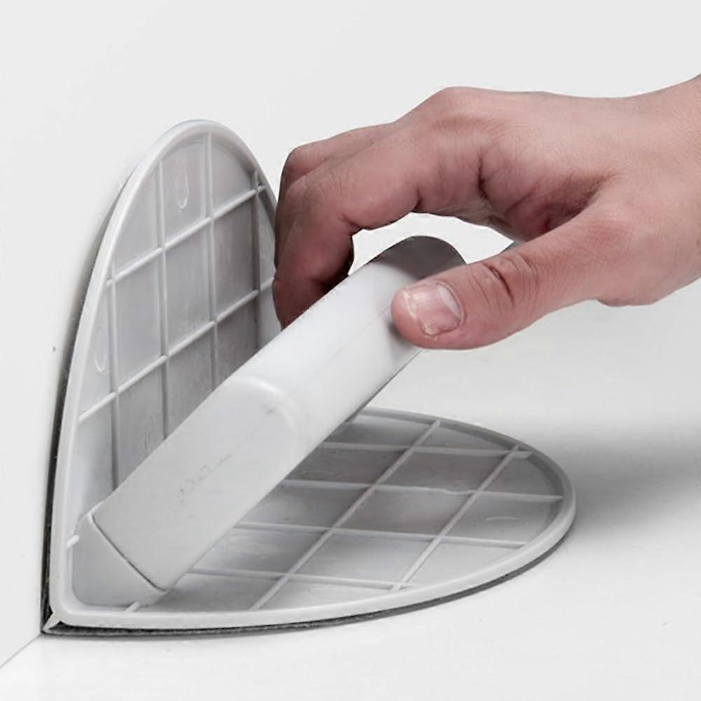Semicircular sandpaper sanding tool for inner corners, selfadhesive quality hand sanding board made of plastic.