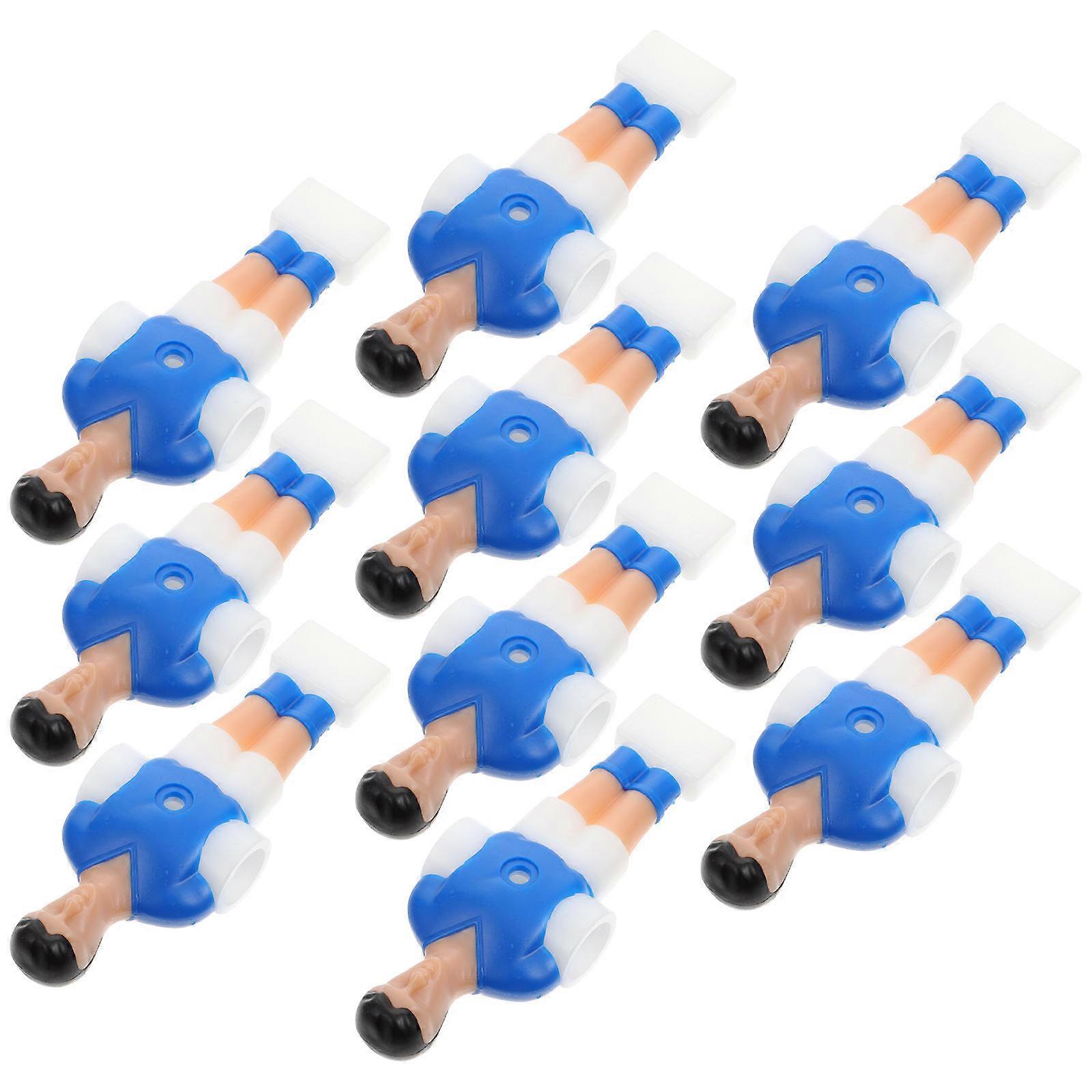 Mini Football Figures Plastic High-Grade Material for Indoor Activities Home Use Dormitories Parties Parent-Child Gaming 10Pcs