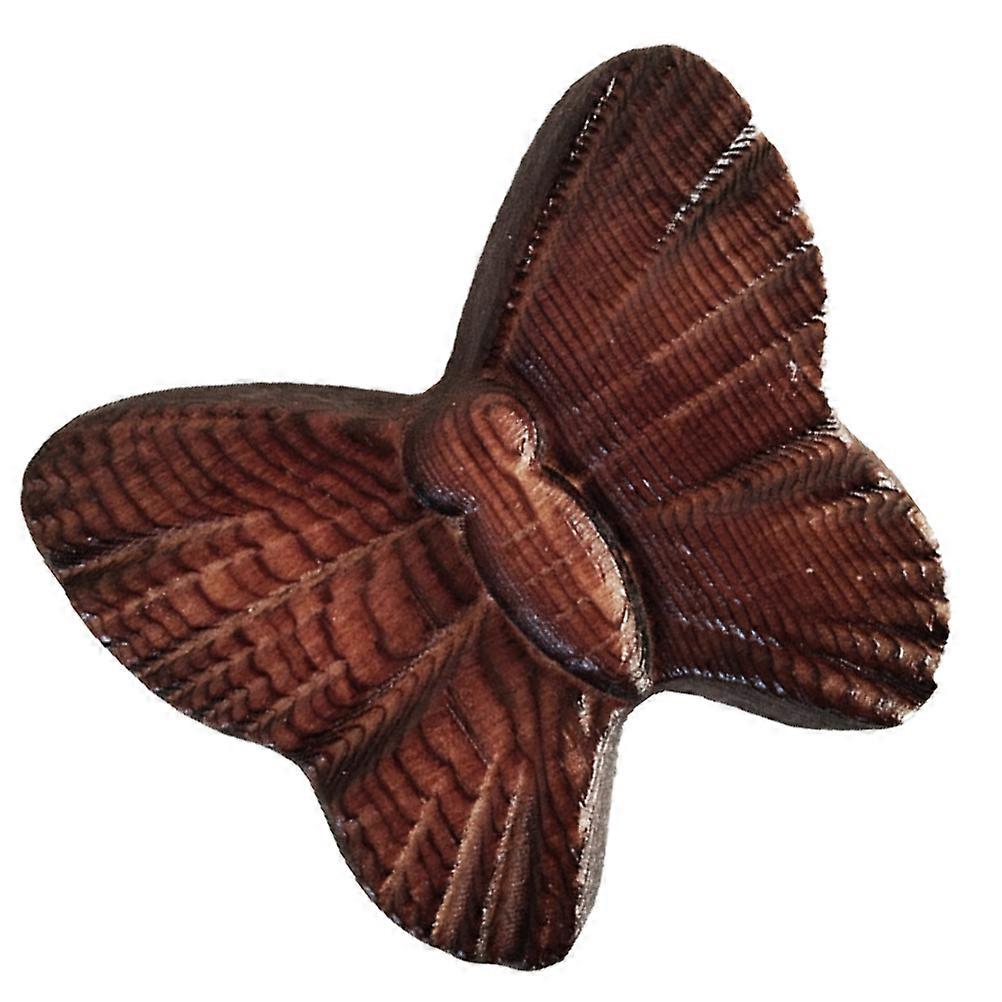 Butterfly Shaped Wall Hook for Home Use Sturdy Synthetic Material Brown Color Compact and Beautiful 1pc