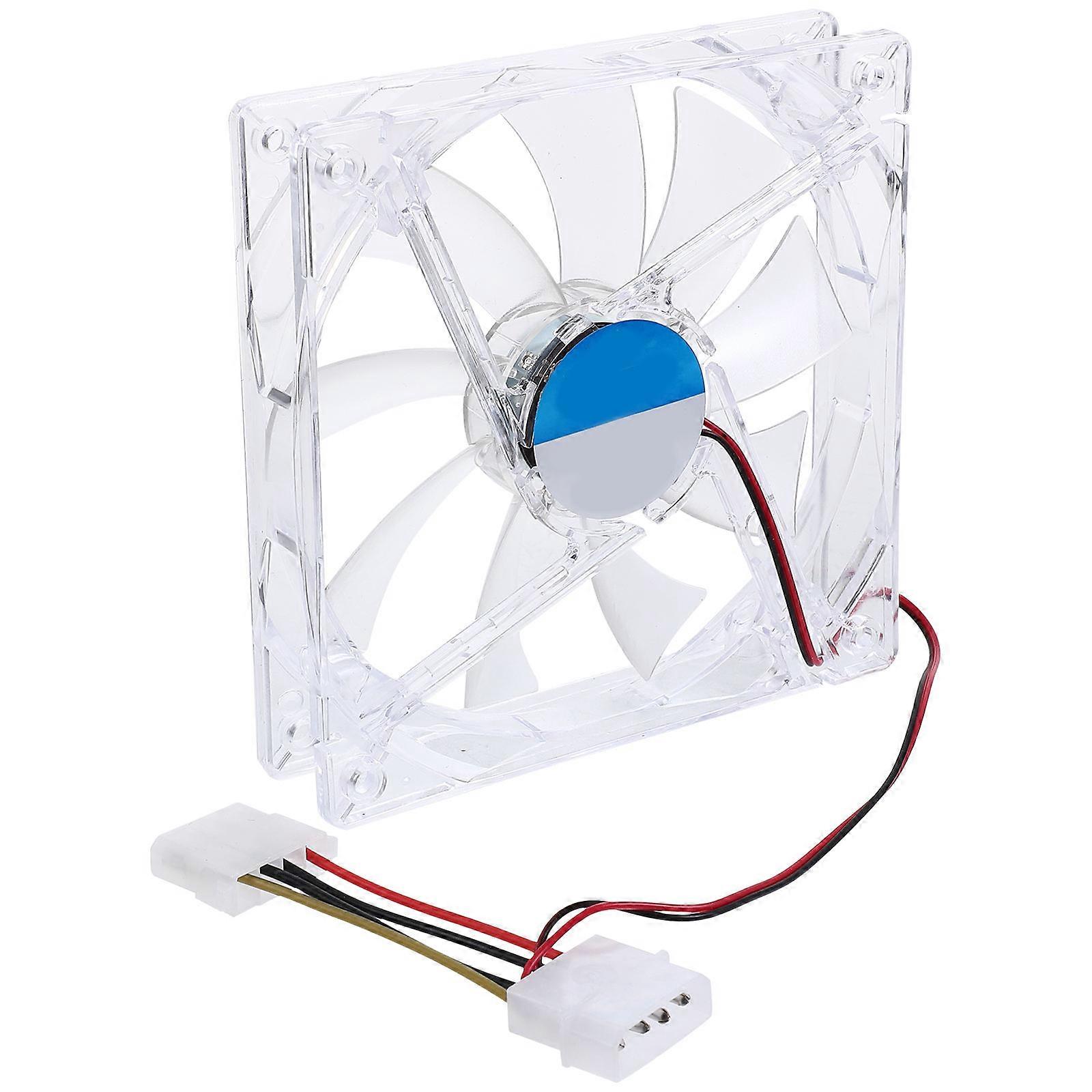Computer Case Accessories LED Fan 12Cm Power Supply Ultra Silent Radiator Designed For Gamers And Tech Users Blue Color 1Pack