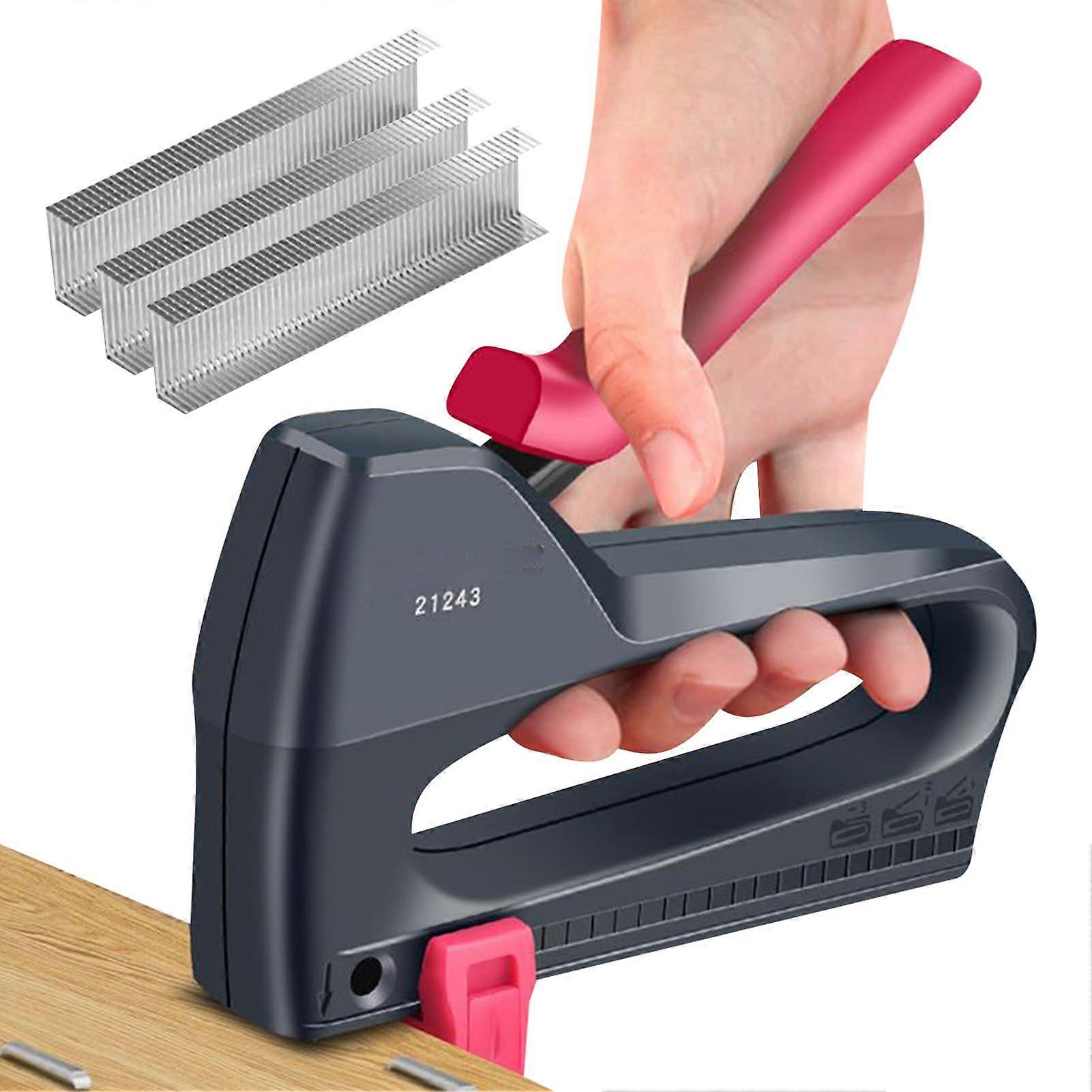 Manual Nail Gun Ergonomic Design Compact Size For Small Woodworking Shops Wooden Crates Cable Fastening