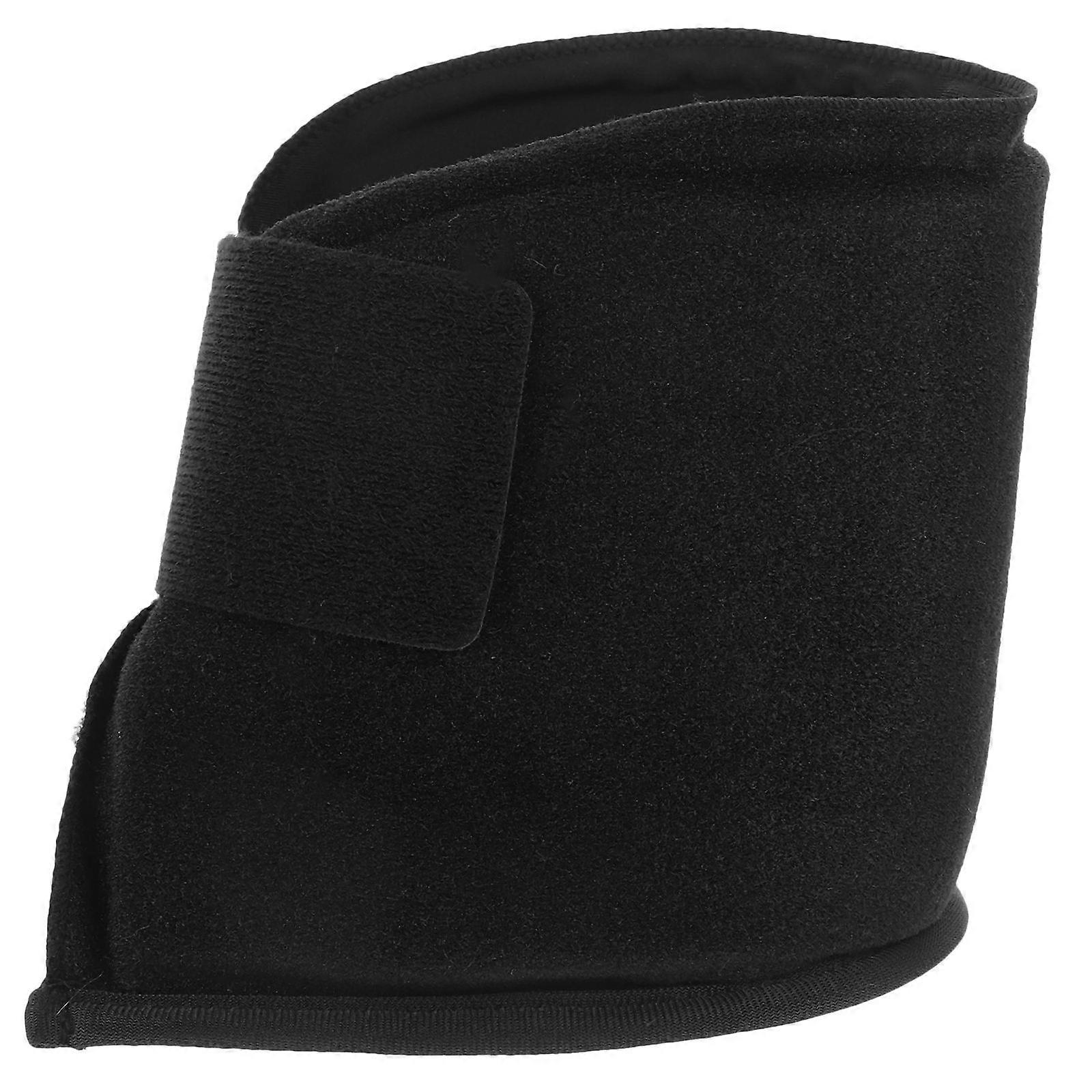 Reusable Heel Ice Pack For Cold Compress In Travel And Exercise Black Gel Wrap For Comfortable Protection 1Pcs