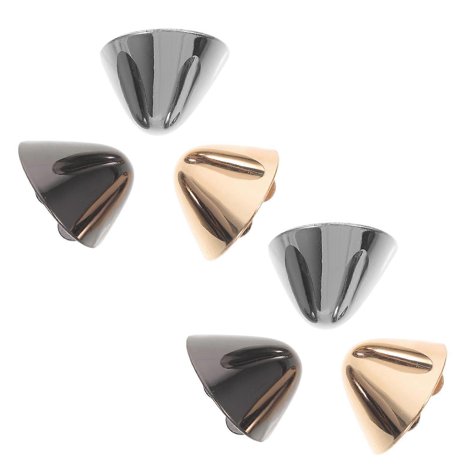 3 Pairs Metal Shoes Pointed Protector High Heels Tip Cap Cover Elegant Shoes Protection For High Heels Tip Golden+Grey+Silver