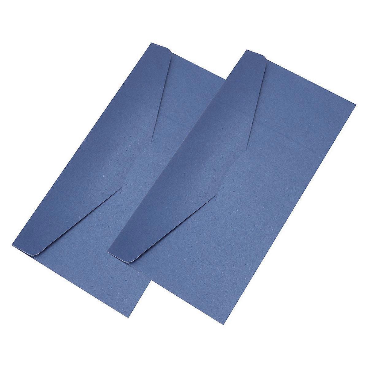 20PCS Paper Invitations with Envelopes for Business Invitation or Notification Letters Blue Color