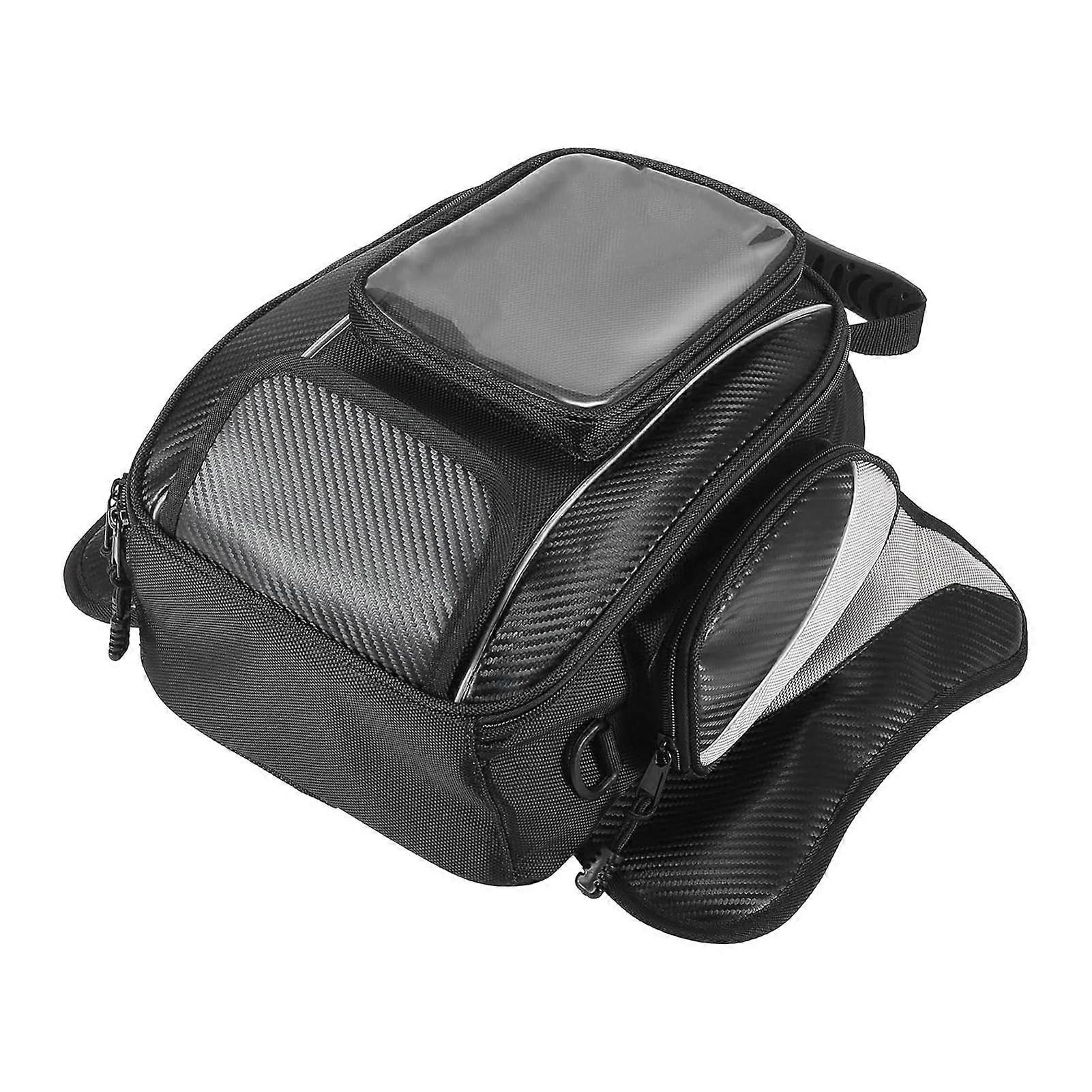 Motorcycle Tank Bag Magnetic Fixation Organiser Multifunctional Riding Bag For Navigation Compatible With Cycling