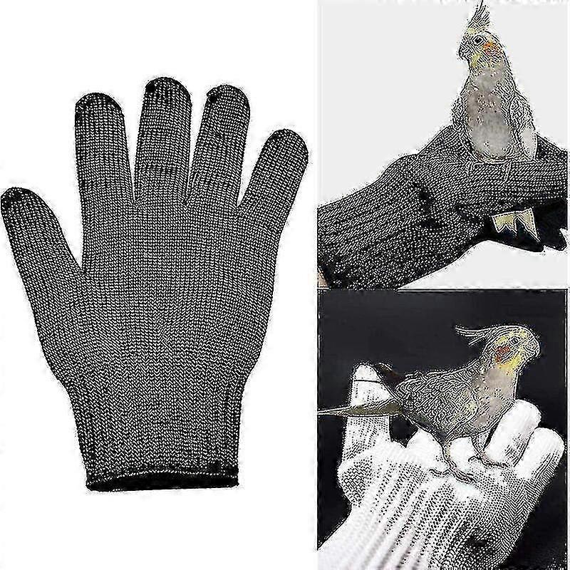 Anti-Bite Bird Handling Gloves with Steel Wire & Padding for Parrot Training and Scratch Protection