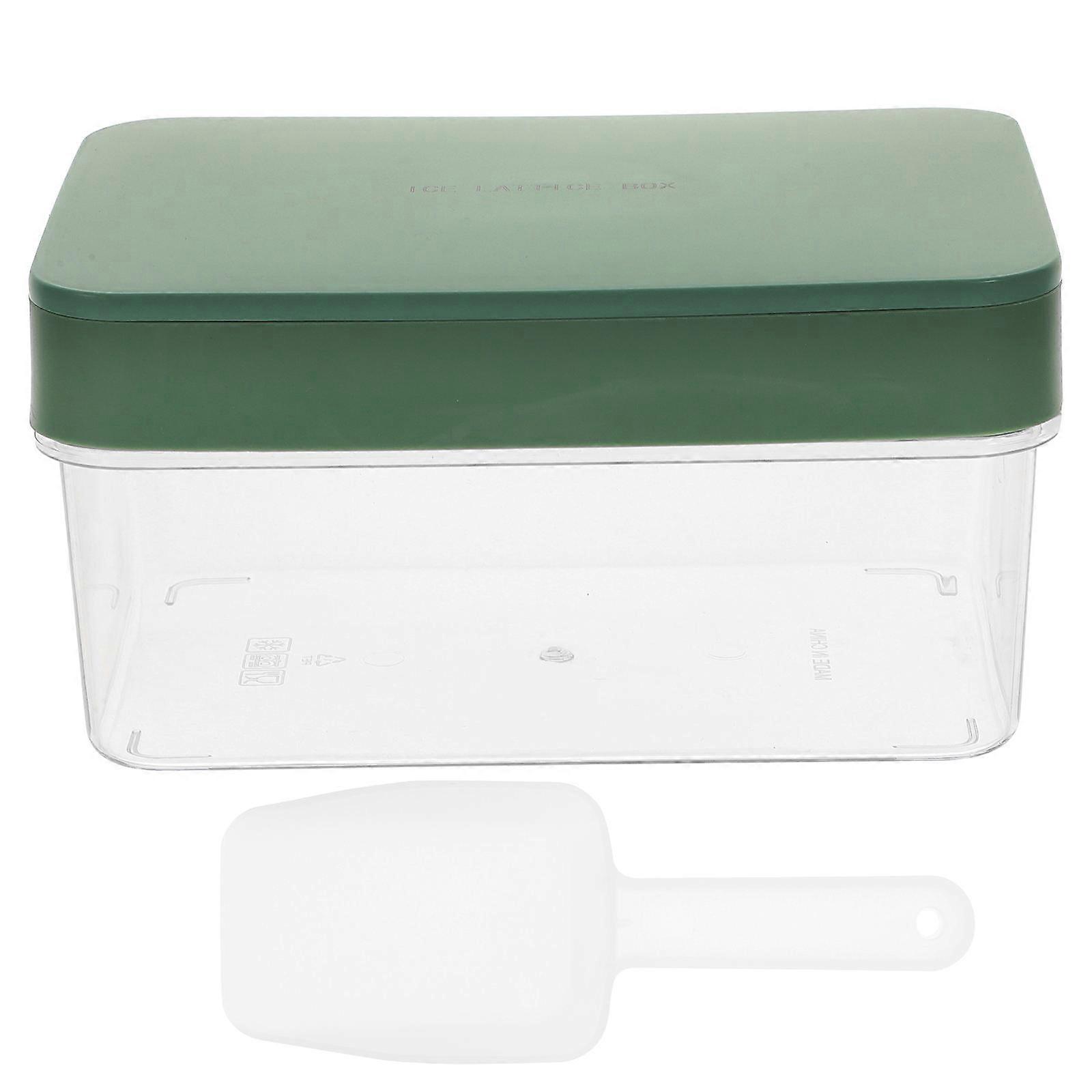 Silicone Ice Mold Tray with Lid 1 Set Cube Ice Maker for Home Use, Convenient Kitchen Accessory for Drinks and Cocktails