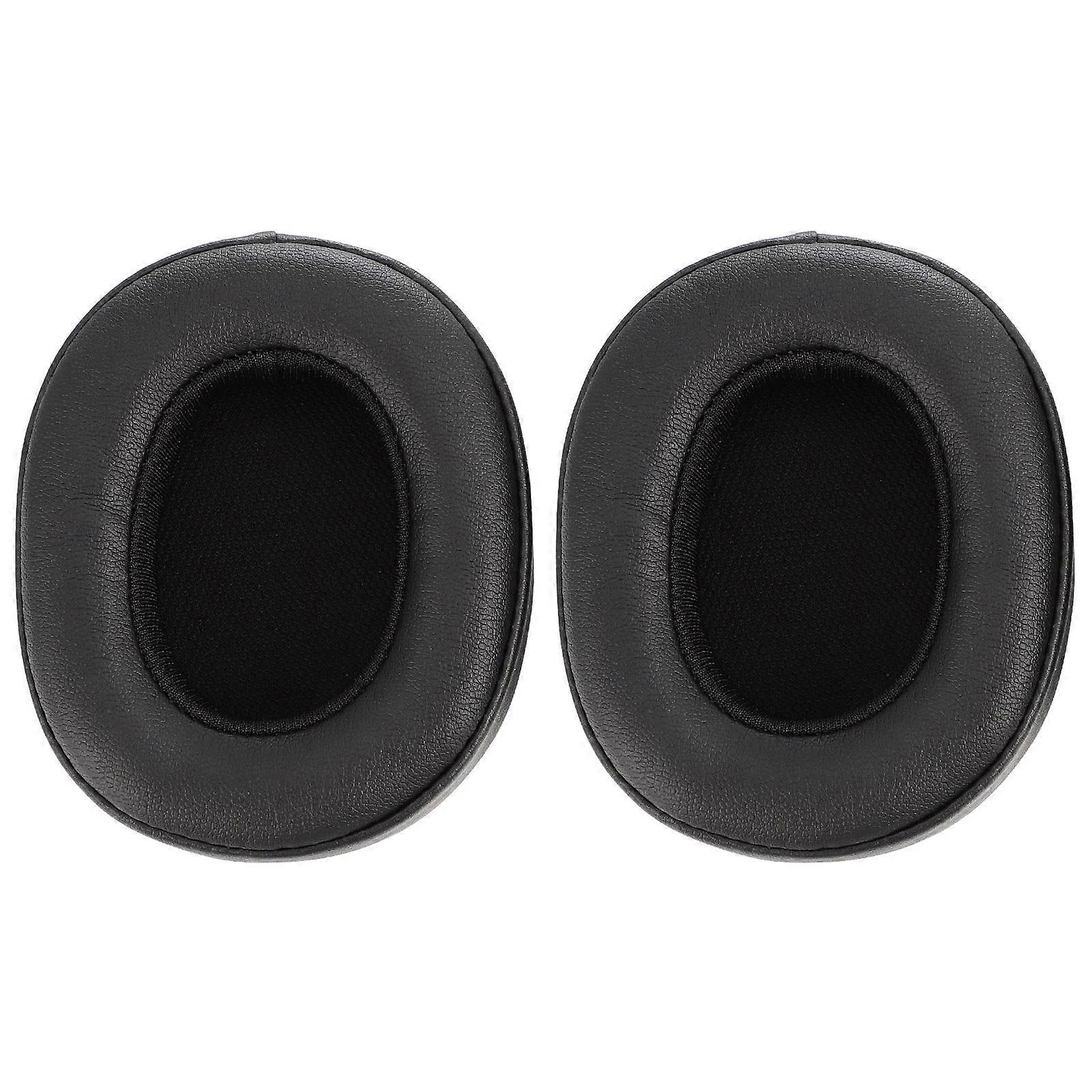 Earpads Replacement Headset Style Protective Cover Black Memory Foam 9x7.5x2.5cm Daily Use 2Pcs