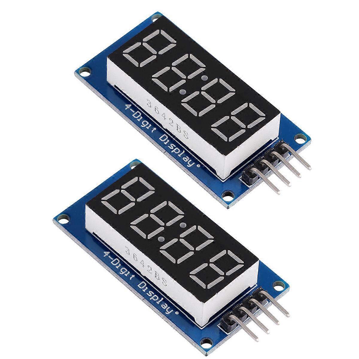 LED Numeric Display Module for MCU Control, Featuring Driver and 8 Grayscale Levels