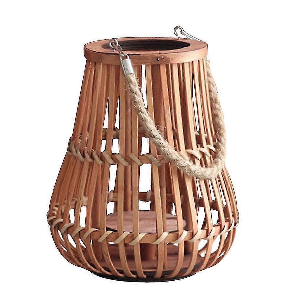 Hollow Hanging Lantern Handheld Bamboo Lantern Festive Lantern Ornament