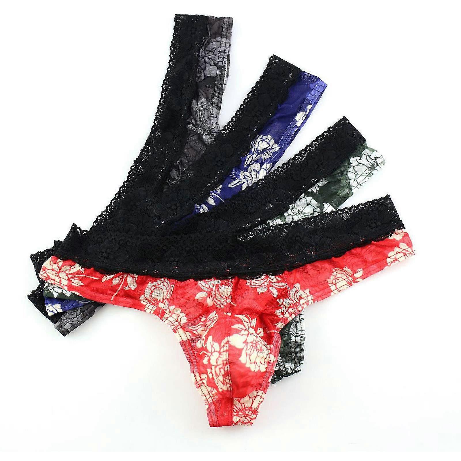 "Slipper Herren Erotisch Trunk Bulge Enhancing Transparent Low Rise Tanga Underwear XXL Stretch Slip Soft Multi-Color"