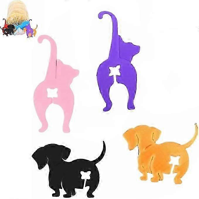 Pince à pain en forme de chat, attache pour sac à pain, pinces réutilisables pour sac à nourriture, attache pour sac à chips en forme d'animal amusant imprimé en 3D, garde vos aliments frais, accessoire animal mignon