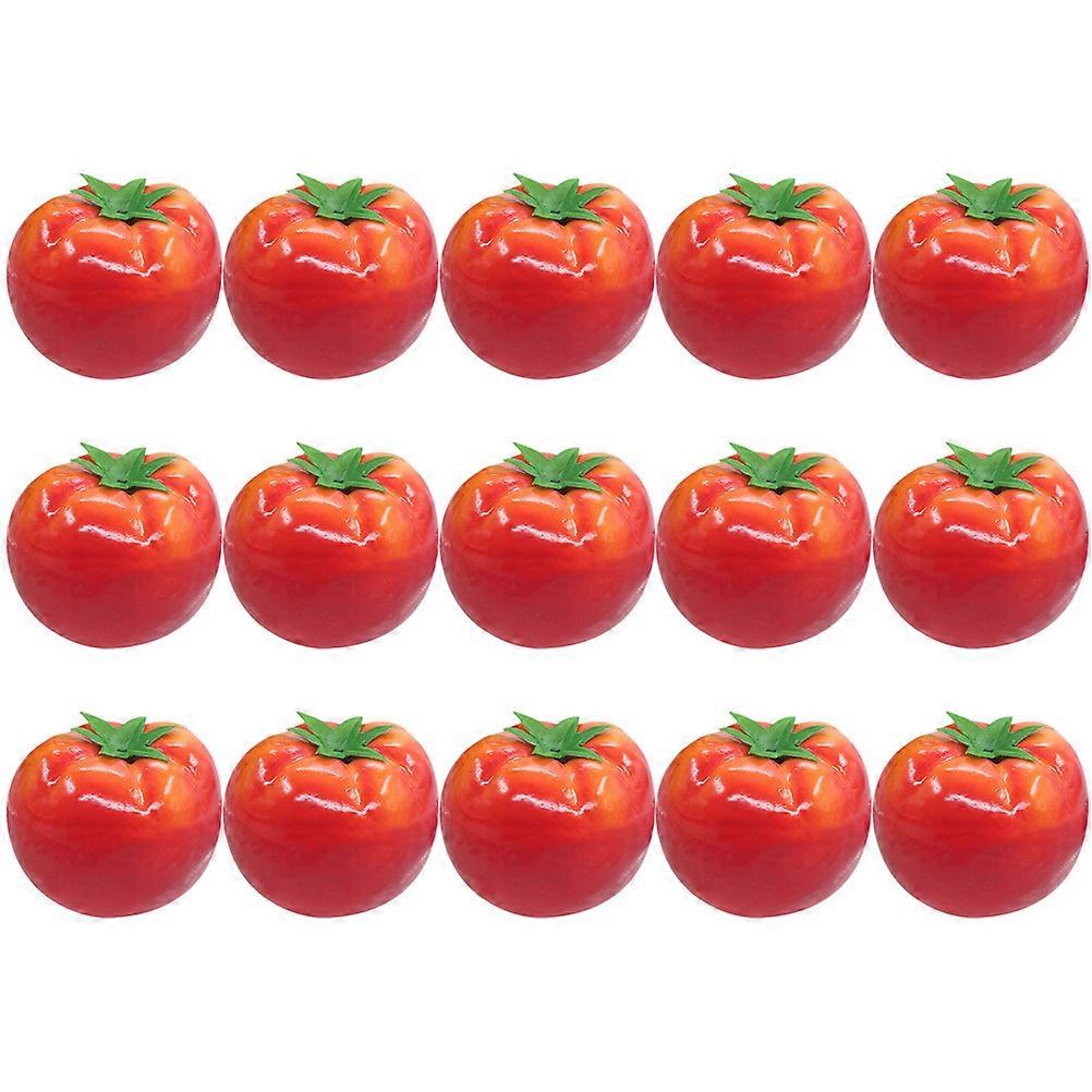 Artificial Tomato Decoration Foam Simulation Vegetables Teaching Prop For Teachers 15Pcs