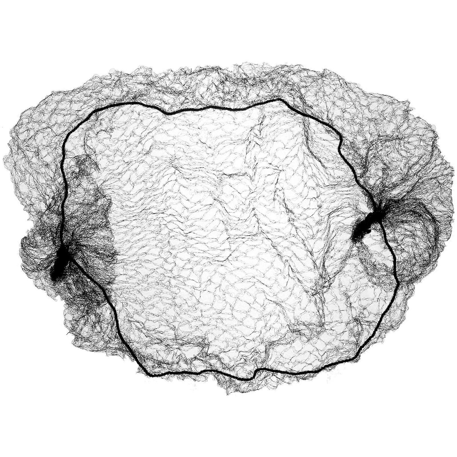 Black Hair Bun Mesh Net for Decoration with High Elasticity and Comfortable Fit Cloth 50pcs