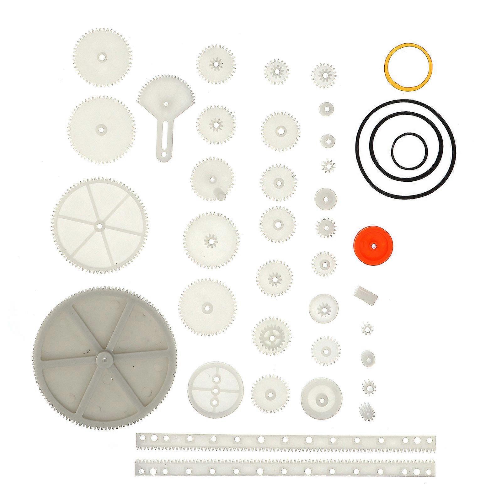 Gear Building Toy Set For Students And Hobbyists Engaged In Scientific Research Projects Comes In 34PCS With Plastic Material