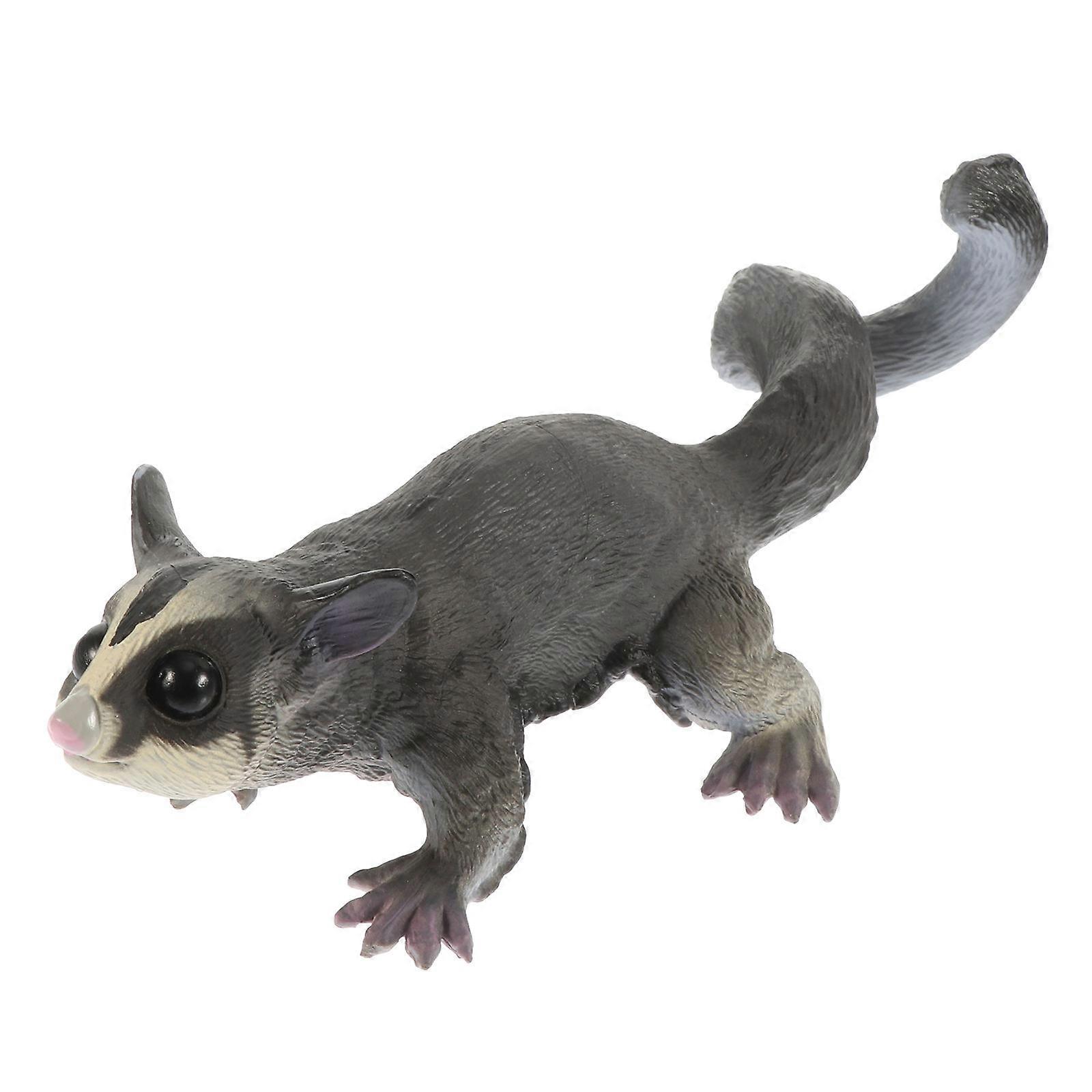 Realistic Plastic Petaurus Breviceps Animal Statue for Home and Desktop Decor – Educational, Durable, Ideal for Animal Enthusiasts