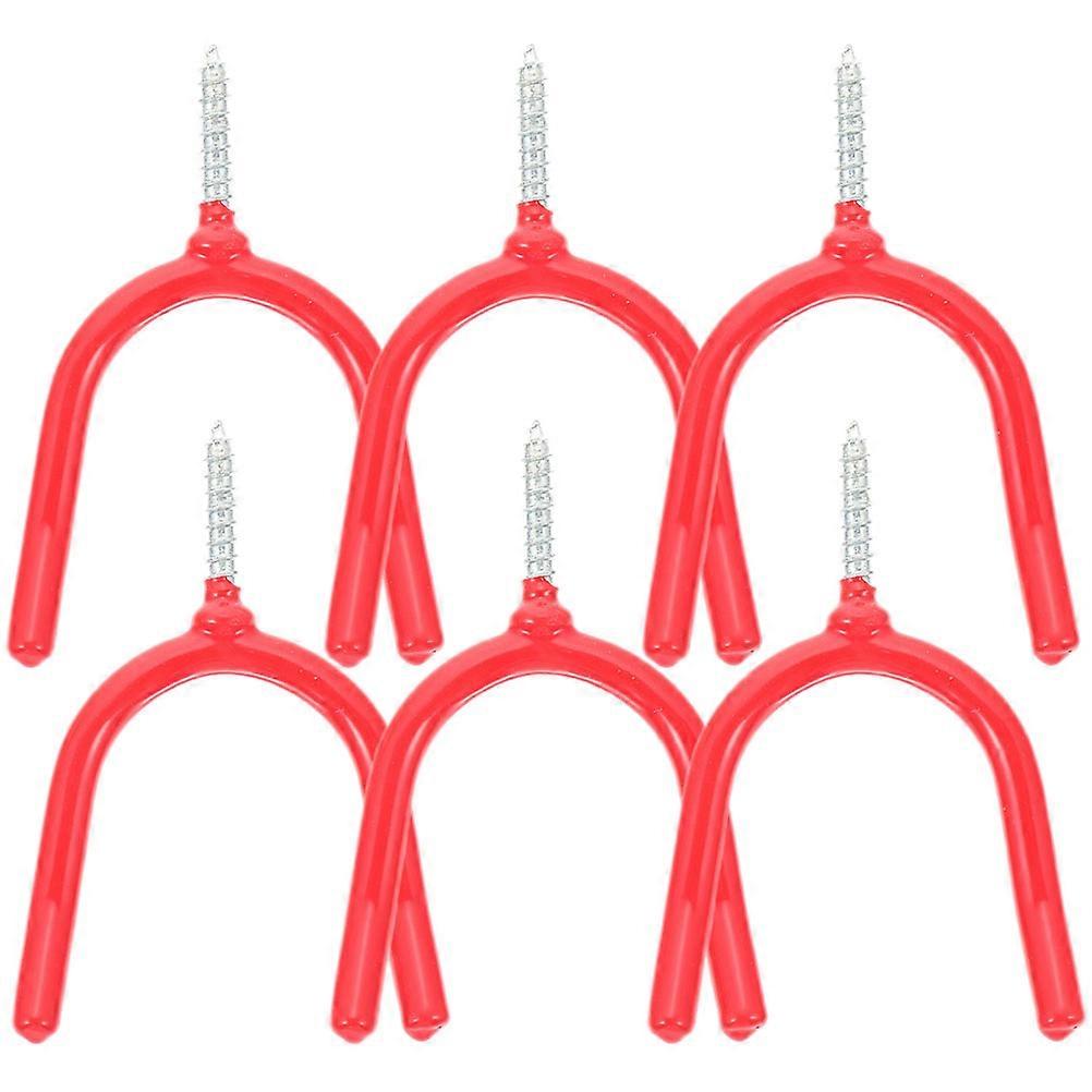 Multi-Function Wall Storage Hooks 6Pcs Y Shape Garage Hooks For Tools And Accessories In Garden Or Garage Space Saving Design