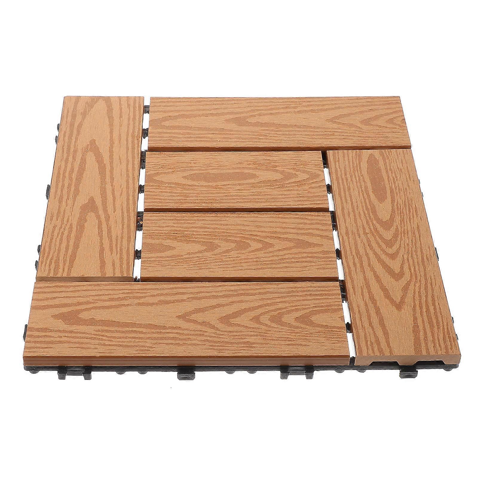 Interlocking Deck Tile Exterior 30.50X30.50X2.00CM Durable Design For Homeowners 1Set
