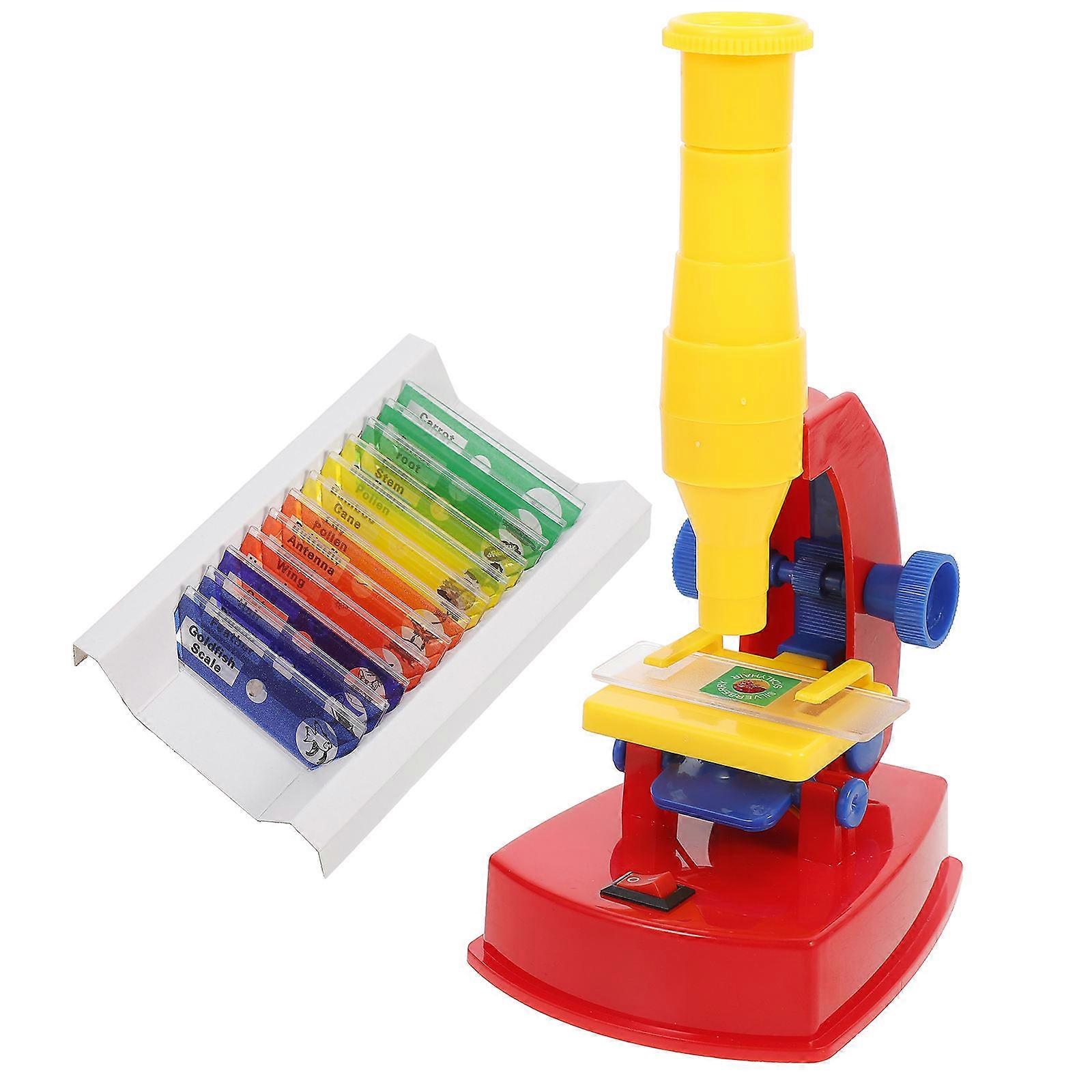 1 Set DIY Microscope for Educational Science Experiments with Specimens – Fun Learning Tool for Kids